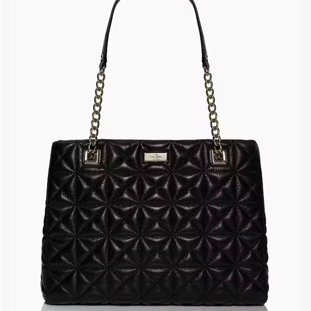 Kate Spade Black and gold Sedgwick‎ Place Phoebe quilted leather tote - Picture 11 of 11
